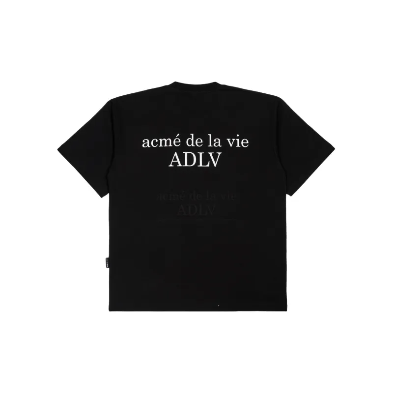 Acme De La Vie/ADLV SS22 Elbow Length Sleeved T Shirt Unisex Black-1