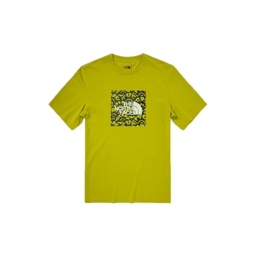 THE NORTH FACE Summer Outdoor Exploration T-Shirts Men Yellow Green