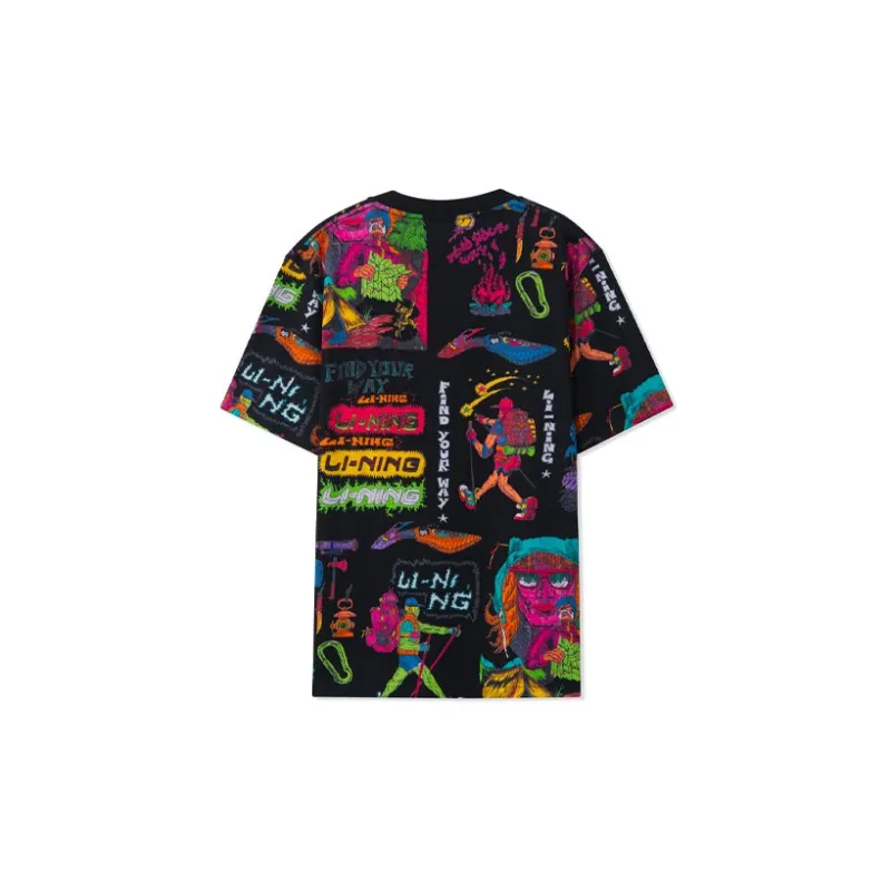 Chinatown Market X LINING Sports Fashion Collection T Shirts Men Black-1
