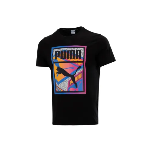 PUMA Sports Running T-Shirts Men Black