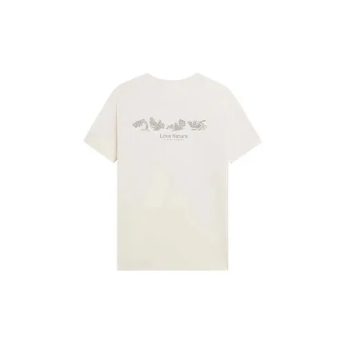 LiNing China Li Ning T-Shirts Unisex Off White