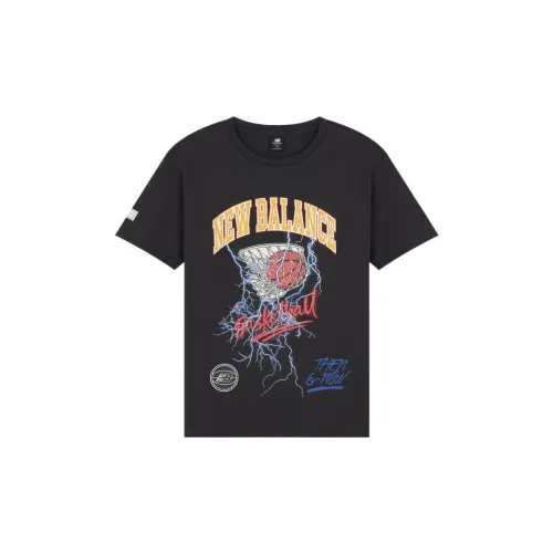 New Balance Basketball Wear Merged Era T-Shirts Men Black