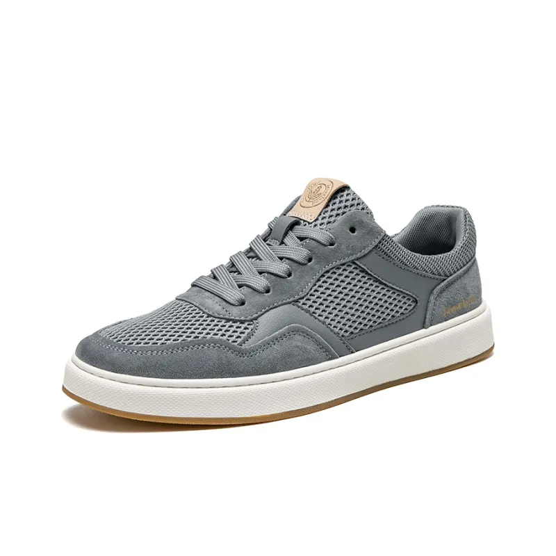 LEAVELAND Stylish Skateboarding Shoes Men's Gray-1