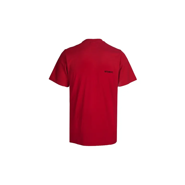 Vetements T Shirts Unisex Red-1