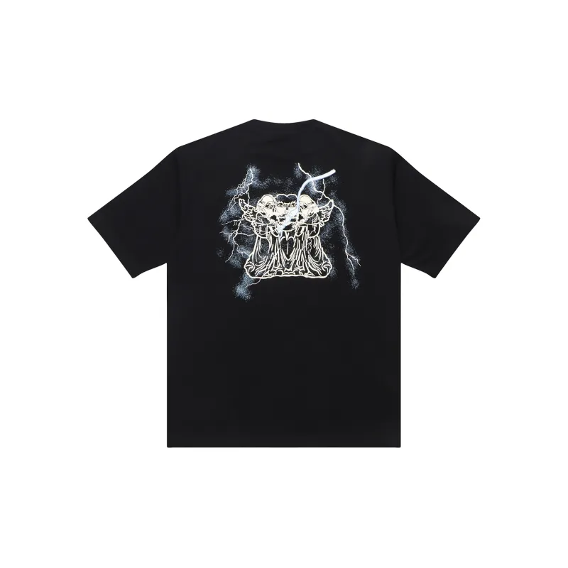 SKUNK GALLERY Short Sleeved T Shirts Unisex Black-1