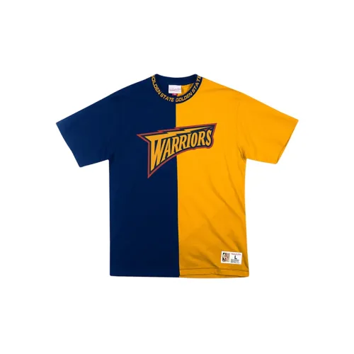 Mitchell Ness T-Shirts Unisex Blue/Yellow