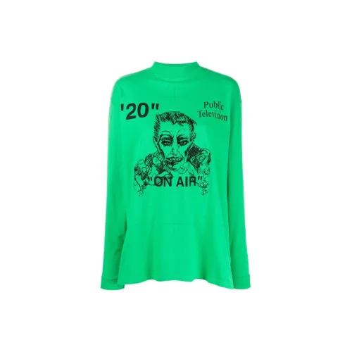 OFF-WHITE SS21 T-Shirts Unisex Green