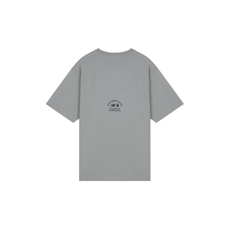 New Balance x Bape Crossover T Shirt Men's Gray-1