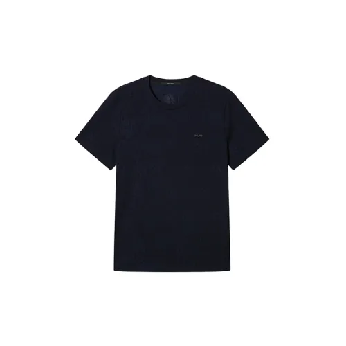 DAVID NAMAN T-Shirts Men Navy Blue