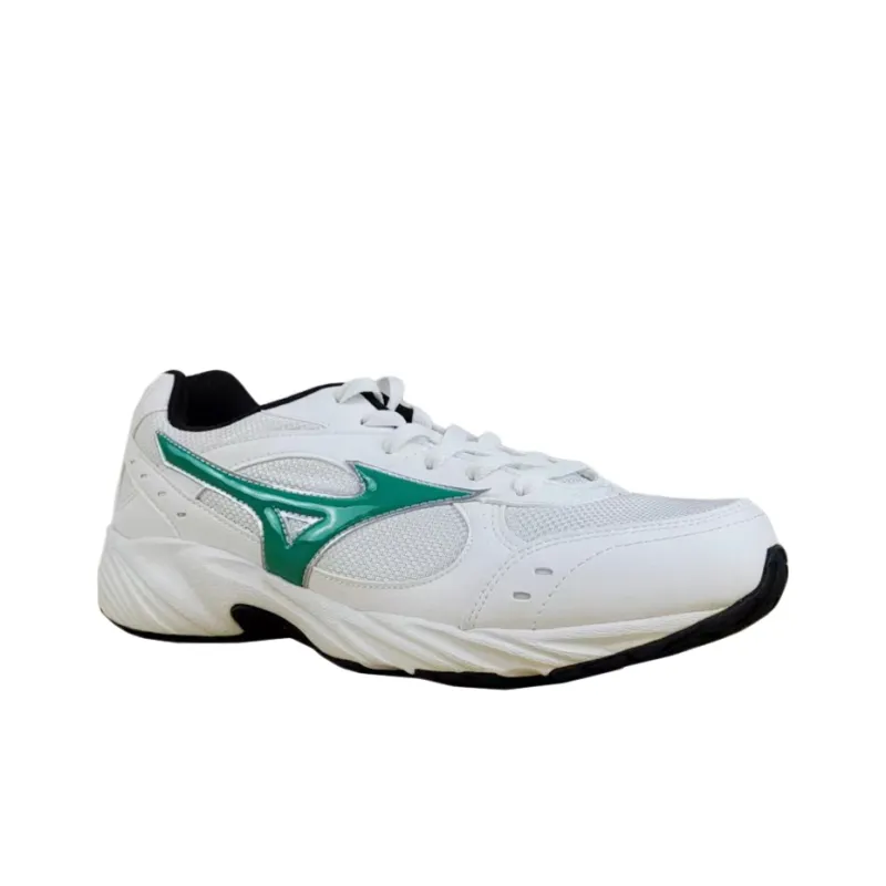 Mizuno Cushioning Anti-Slip Wear-Resistant Breathability Low-Top Training Running Shoes Men's White Green-3
