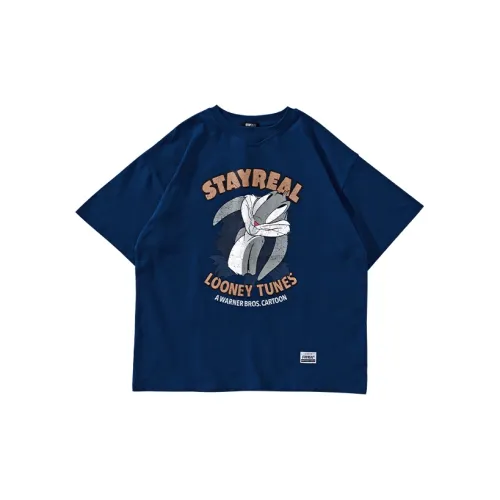 STAYREAL X Looney Tunes T-Shirts Unisex Dark Blue