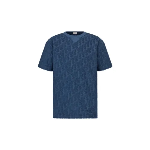 DIOR Quarterly New Products T-Shirts Men Blue