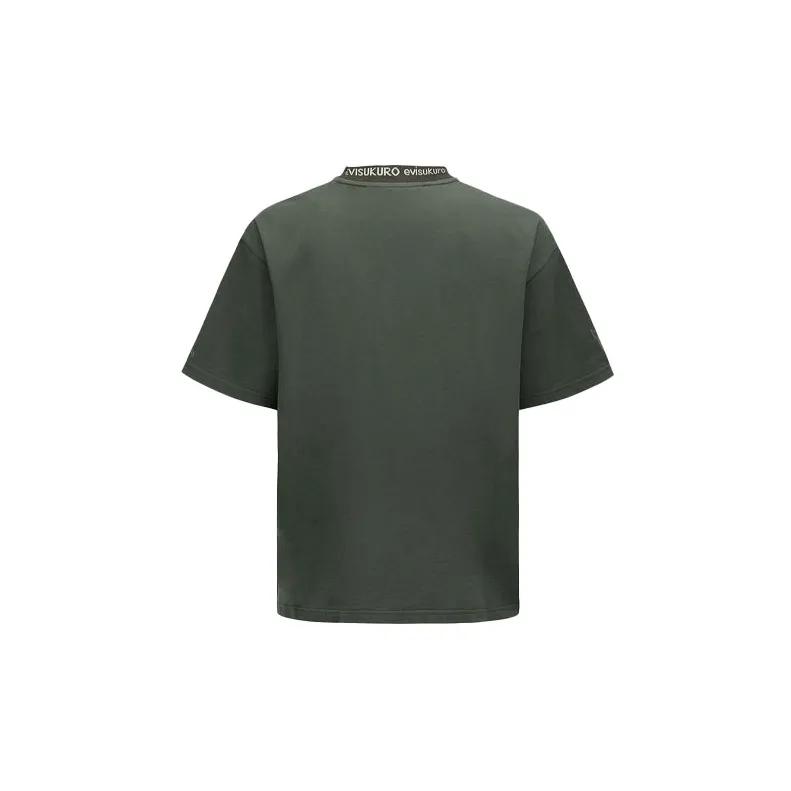 EVISU Drop Shoulder Sleeve T Shirt Men's-1