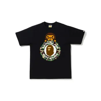A BATHING APE Color Camo Milo On Busy Works Tee