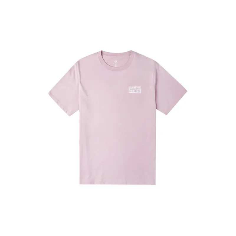 Converse T-Shirts Men Pink Purple-1