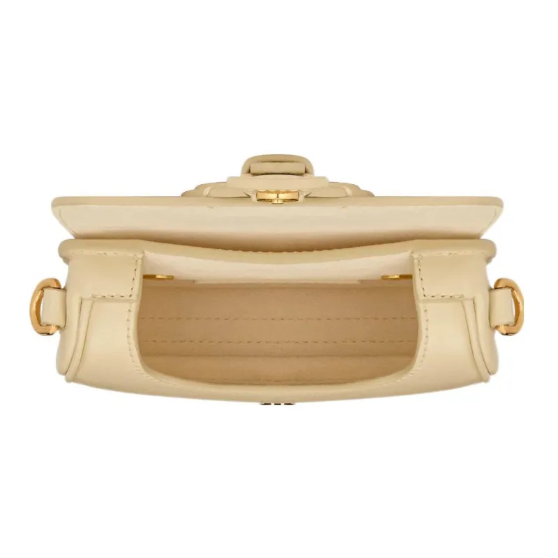 DIOR Bobby Smooth Finish Cow Leather Shoulder Bag Crossbody Bag Extra Mini Women's Light Yellow-2