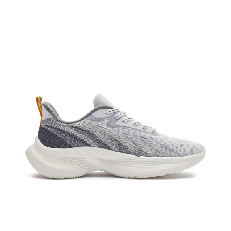 Erke Cushioned Wear-Resistant Breathable Low-Top Casual Running Shoes Men's White-1