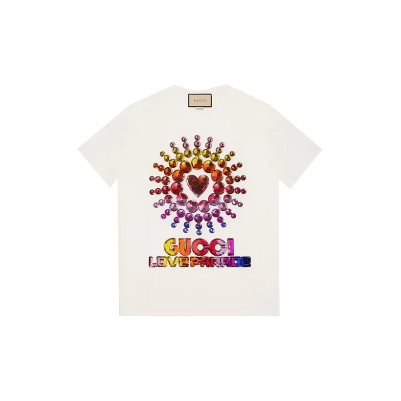 GUCCI Love Parade Oversized T shirt White-2