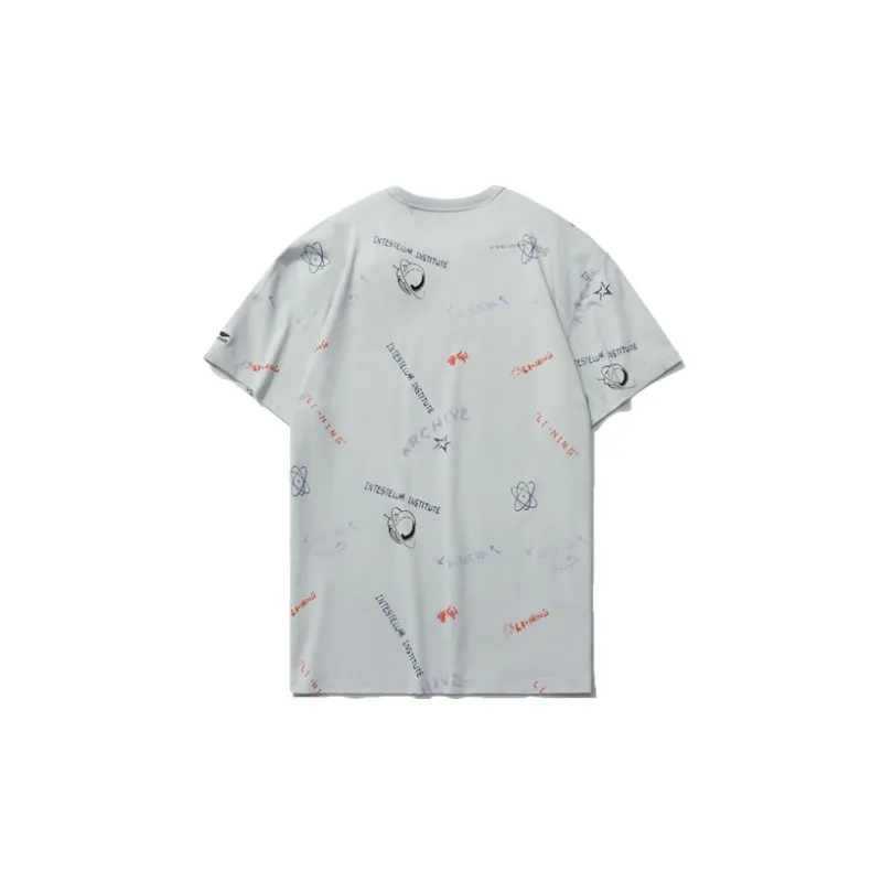 LiNing Sports Fashion Collection T Shirt Men's Microcrystalline Gray-1