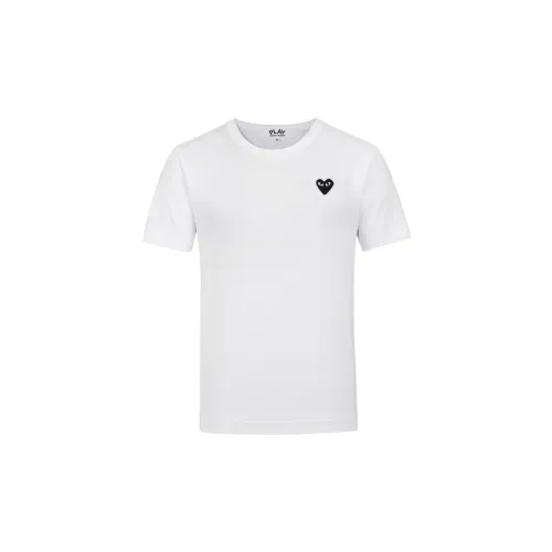 CDG Play T-Shirts Unisex White