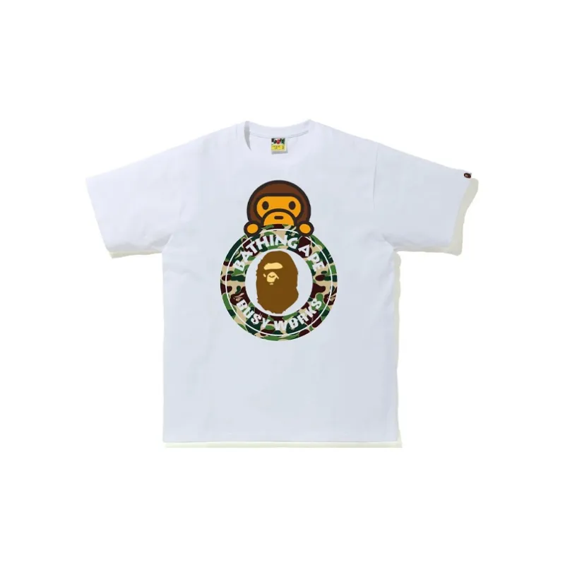 A BATHING APE Color Camo Milo On Busy Works Tee-3