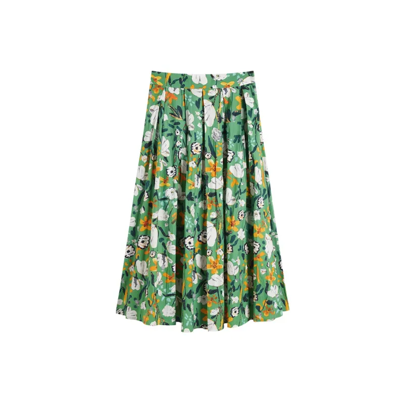 DIALOGUE Live Like Summer Flowers Series Casual Long Skirts Women's-1