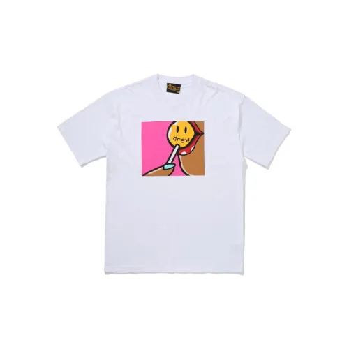 Drew House Smiley Collection T-Shirts Unisex White