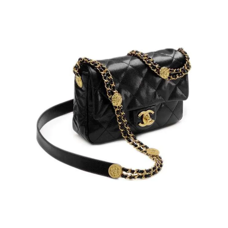 CHANEL Calfskin Shoulder Bag, Crossbody Bag Trumpets Women's Includes Multicolor-1