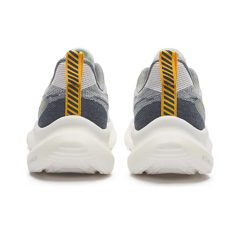 Erke Cushioned Wear-Resistant Breathable Low-Top Casual Running Shoes Men's White-3