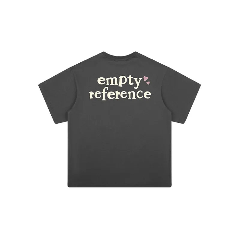 EMPTY REFERENCE T Shirts Unisex Charcoal Gray-1