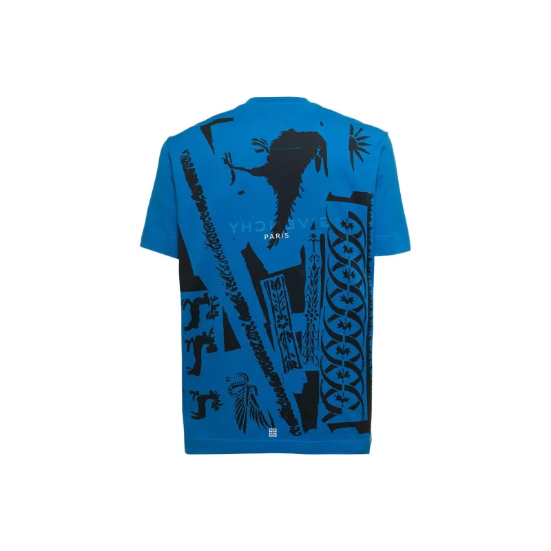 Givenchy Slim Fit Reversed Print T Shirt-1
