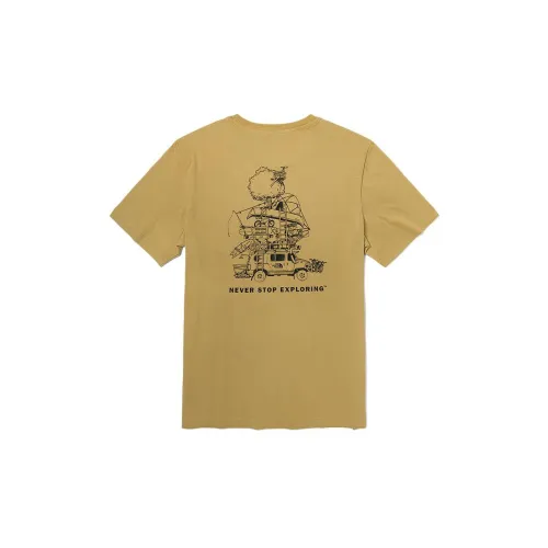 THE NORTH FACE Camping T-Shirts Men Khaki