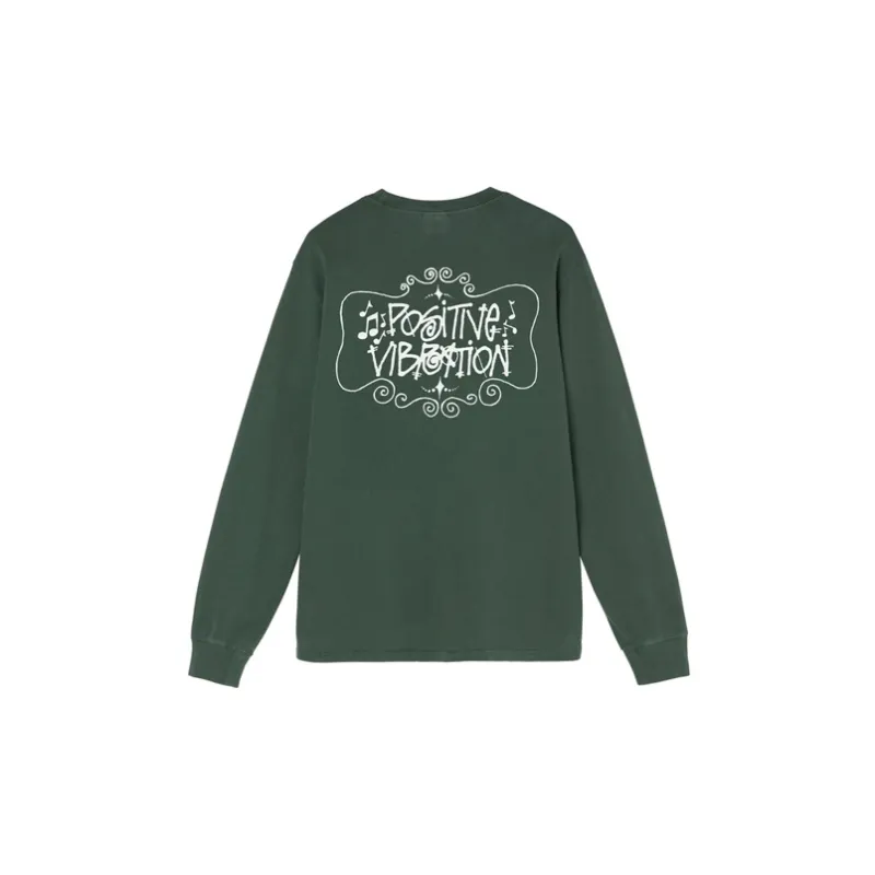 Stussy Positive Vibration Pigment Dyed L/S T shirt-9