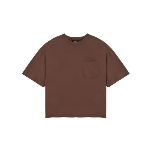 WE11DONE T-Shirts Unisex Brown