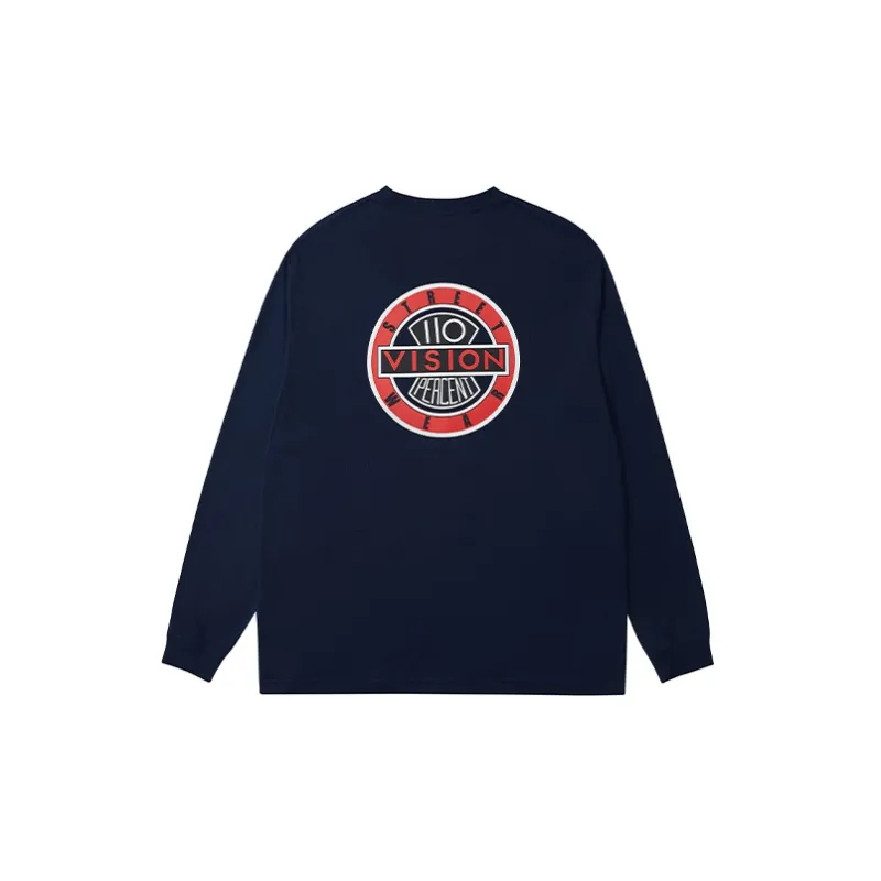 Vision Street Wear T Shirt Unisex Navy Blue-1