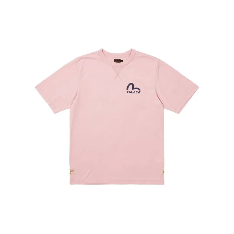 PALACE X Evisu Seagull T Shirt 'Pink Nectar'-1