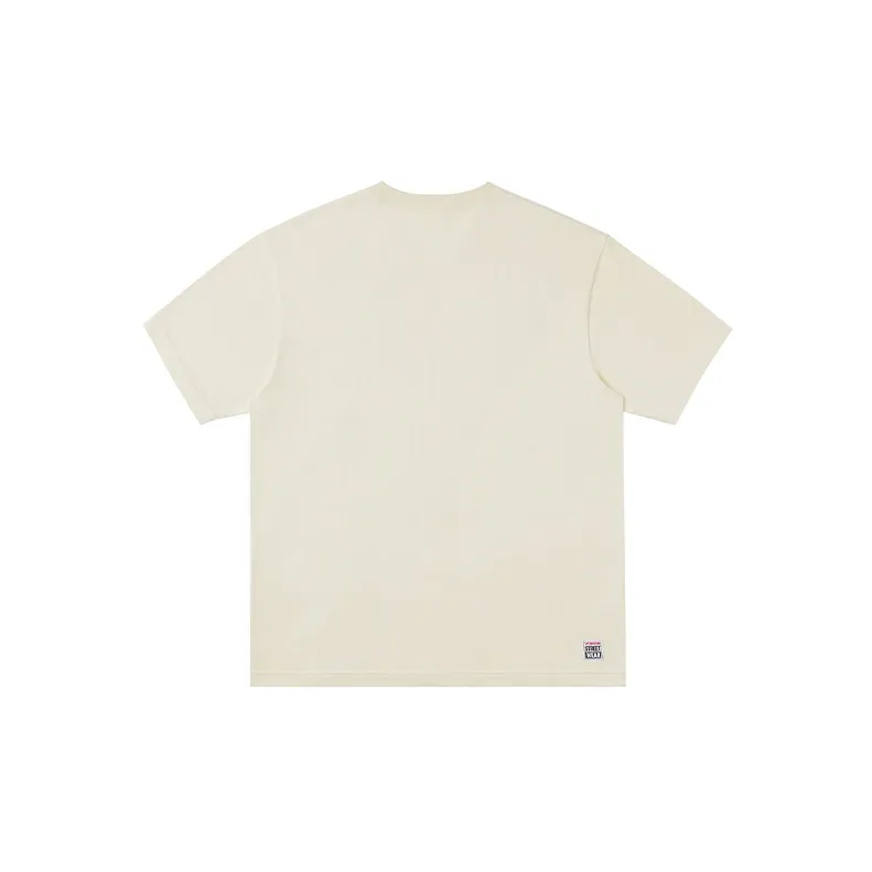 Vision Street Wear Drop Shoulder Sleeve T Shirt Unisex Gravel Color-1