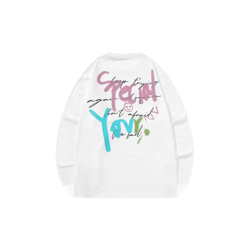 GENANX Straight Long Sleeved T Shirt Unisex-6