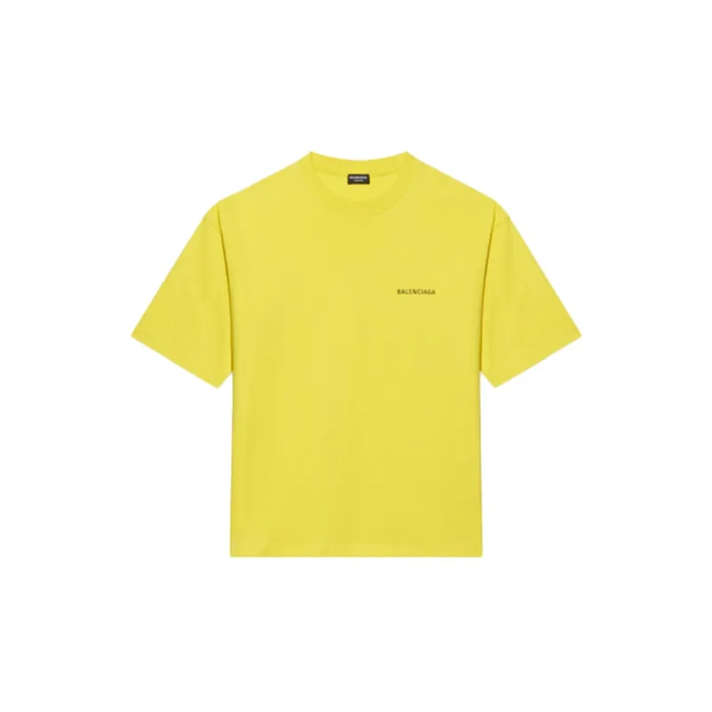 Balenciaga Medium Fit Vintage Logo Print T Shirt-1