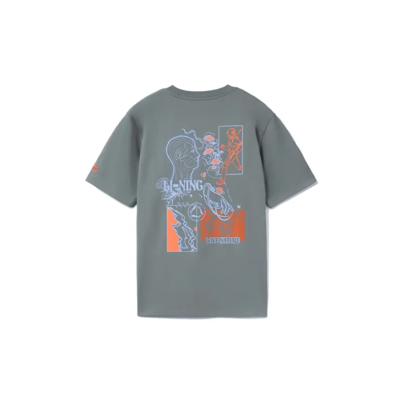 LiNing Wade Collection T Shirts Men Shade 9 Gray-1