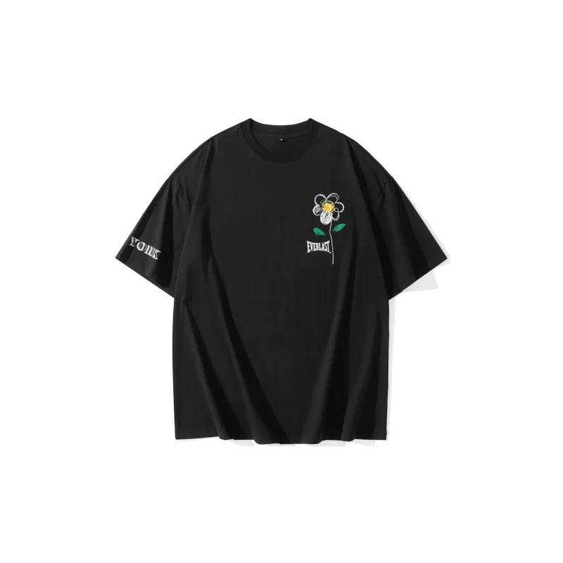 Everlast Other Elbow-Length Sleeved T-Shirt Unisex Pure Black-1