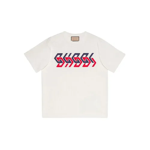 Gucci Gucci Mirror Print T-Shirt Ivory