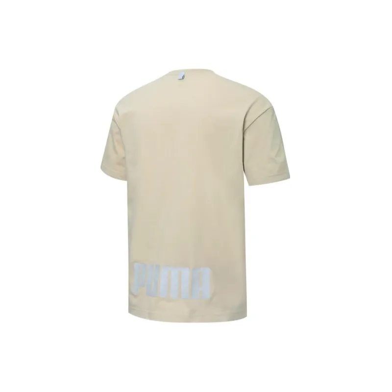 PUMA T Shirts Unisex Ecru-1