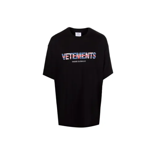 Vetements T-Shirts Unisex Black