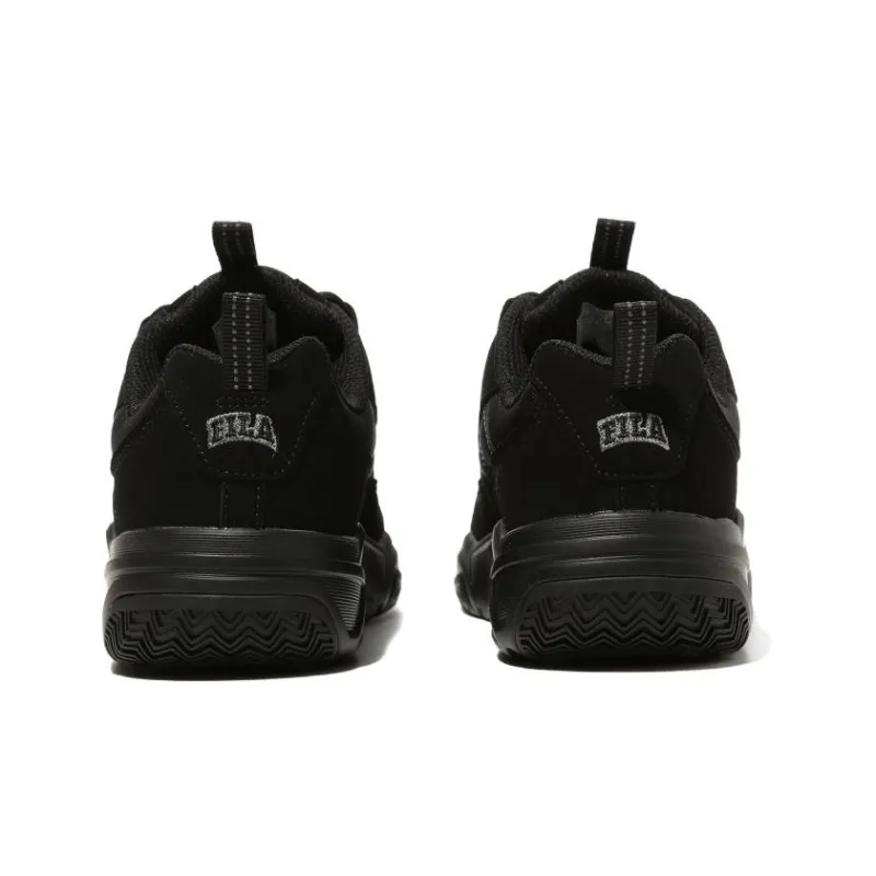 FILA Cushioning, Slip Resistant, And Abrasion Resistant Low Top Casual Shoes Unisex Black-3