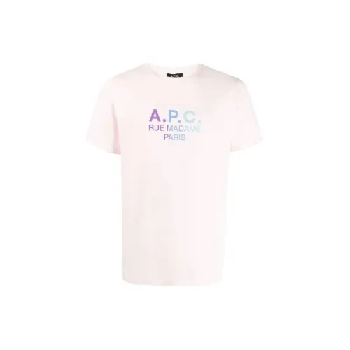 A.P.C T-Shirts Men Pink