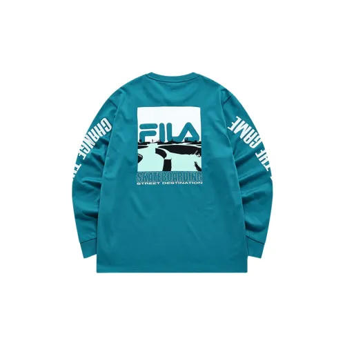 FILA FUSION T-Shirts Men Jade Blue