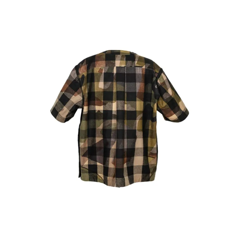 KAWS X Sacai Plaid Pullover-4
