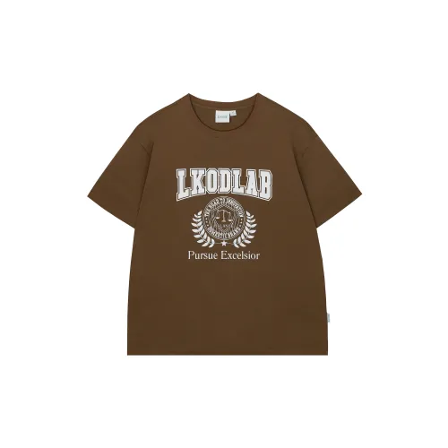 LKOD T-Shirts Unisex Dark Brown