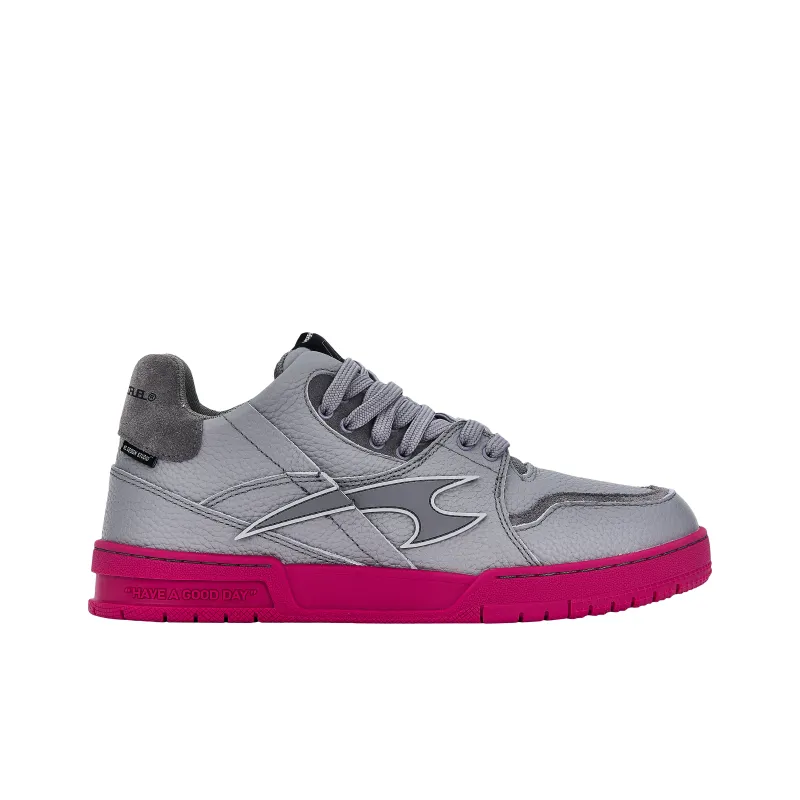 HARSH AND CRUEL 30 Deconstruction Anti Slip Wear Resistant Low Top Skateboard Shoes Unisex Gray Red-1